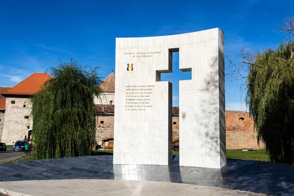 Fagaras Roumanie Octobre 2019 Citadelle Fagaras Château Médiéval Construit Transylvanie — Photo