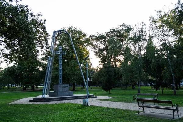 Timisoara Rumania Septiembre 2019 Monumento Deportación Parque Justicia —  Fotos de Stock