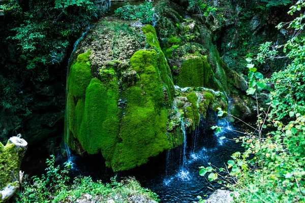 Wodospad Bigar Jest Uważany Jeden Najbardziej Spektakularnych Świecie Również Tutaj — Zdjęcie stockowe