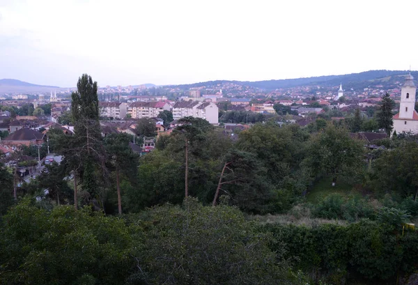 Blick Auf Die Stadt Hunedoara Von Der Zitadelle Aus Rumänien — Stockfoto