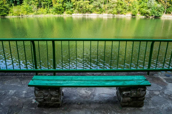 Landschap Met Olt Rivier Gezien Vanaf Cozia Klooster Karpaten Gebergte — Stockfoto