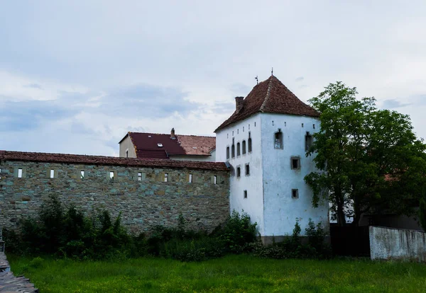 Coopers Kulesi Nin Mimarisi Bistrita Dan Gotik Askeri Mimarinin Bir — Stok fotoğraf