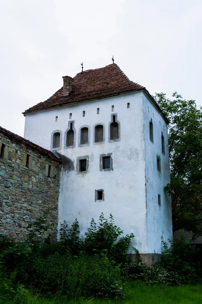 Arquitectura Torre Coopers Bistrita Logro Arquitectura Militar Gótica Única Que — Foto de Stock