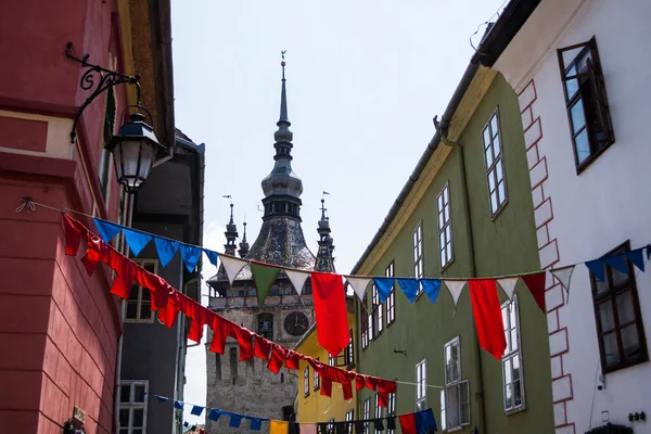 Sighisoara Rumunsko Června 2019 Centrum Sighisoary Středověké Město Rodiště Draculy — Stock fotografie