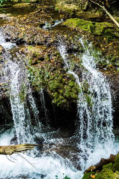 Cascada Vaioaga Banat Una Las Más Bellas Rumania Ubicada Parque — Foto de Stock