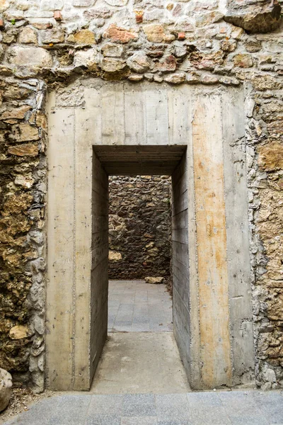 Drobeta Turnu Severin Roménia Setembro 2019 Ruínas Fortaleza Medieval Fortaleza — Fotografia de Stock