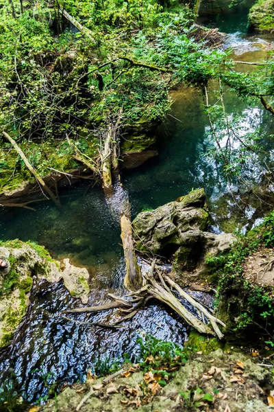 Cascada Vaioaga Banat Una Las Más Bellas Rumania Ubicada Parque — Foto de Stock
