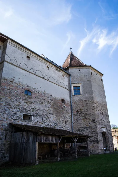 Cidadela Fagaras Castelo Medieval Construído Transilvânia Século Condado Brasov Roménia — Fotografia de Stock