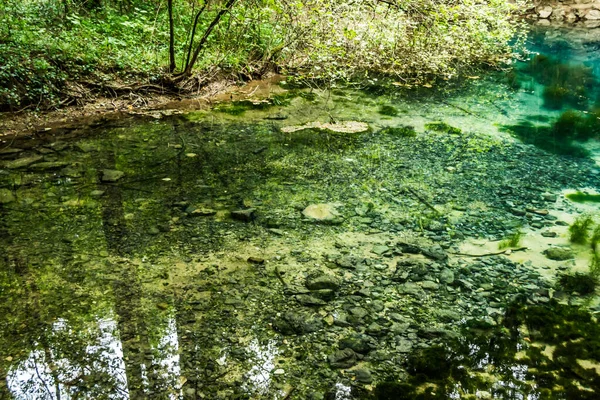 Ochiul Beiului Emerald Lake National Park Cheile Nerei Beusnita Banat — Stock Photo, Image