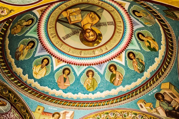 Sambata Sus Romania October 2019 Icons Walls Brancoveanu Monastery — Stock Photo, Image