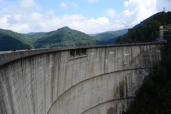 2014 Arges Romania Augeight View Vidraru Dam Romania 산맥에 위치해 — 스톡 사진