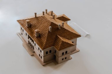 POTLOGI, ROMANIA - 17 NİSAN 2022: Potlogi 'den Brancovenesc Sarayı.