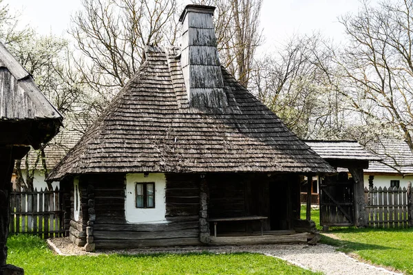 GOLESTI, ROMANIA - 18 Nisan 2022 Golesti Müzesi. Bağcılık ve Şiir Müzesi.