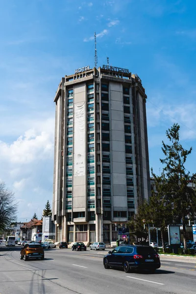 Pitesti Ρουμανια Απριλιου 2022 Muntenia Hotel Ένα Ξενοδοχείο Τριών Αστέρων — Φωτογραφία Αρχείου