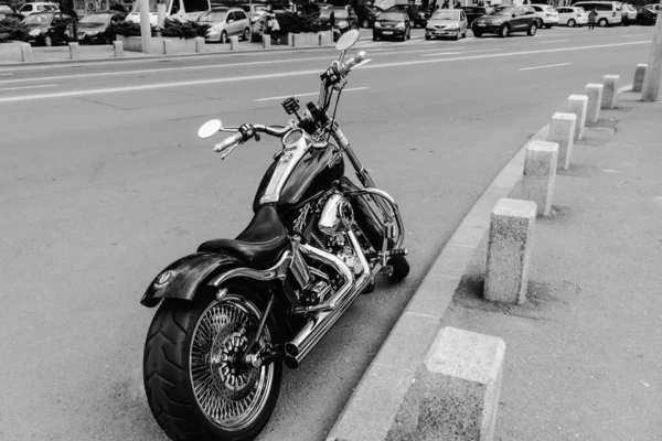 Bucharest Romania May 2022 Harley Davidson Motorcycle Streets Bucharest — Fotografia de Stock