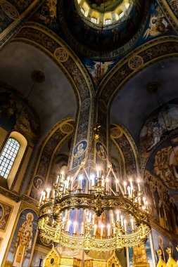 SHIPKA, BULGARIA - JULY 15, 2022: The Memorial Temple of the Birth of Christ, known as the Shipka Memorial Church or Shipka Monastery  is an orthodox church built near the town of Shipka in Stara Planina.