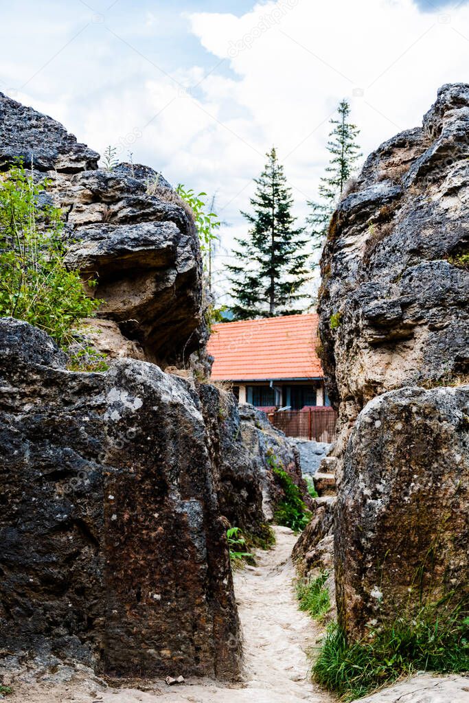 Thermae 'Germisara' or the Roman thermal baths in Geoagiu-Bai Resort. Hunedoara County, Romania.