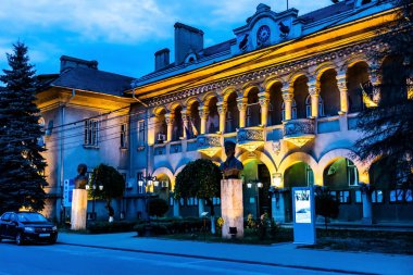 HUNEDOARA, ROMANIA - AUGUST 21, 2022: Hunedoara City Hall.