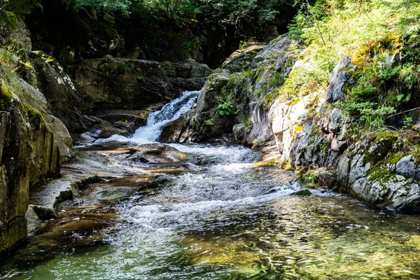 Cachoeira Lolaia Das Montanhas Retezat Distrito Hunedoara Roménia — Fotografia de Stock