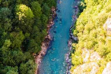 Tara Nehri Kanyonu manzarası. Durmitor Ulusal Parkı. Karadağ.