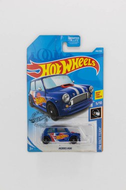 Rochester NY USA 3-4-2022 : Morris Mini Hot Wheels Car