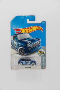 Rochester NY USA 3-4-2022 : Morris Mini Hot Wheels Car