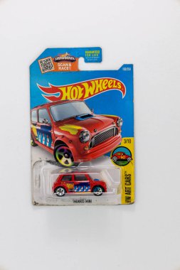 Rochester NY USA 3-4-2022 : Morris Mini Hot Wheels Car