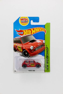 Rochester NY USA 3-4-2022 : Morris Mini Hot Wheels Car