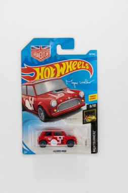 Rochester NY USA 3-4-2022 : Morris Mini Hot Wheels Car