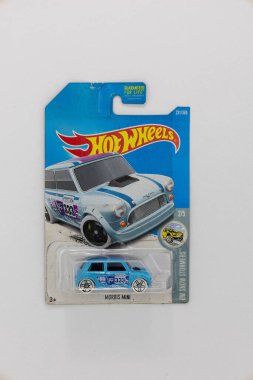 Rochester NY USA 3-4-2022 : Morris Mini Hot Wheels Car
