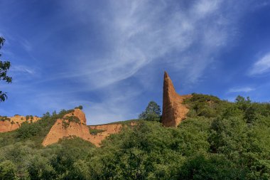 İspanya 'nın El Bierzo bölgesinde Las Medulas antik Roma altın madenleri