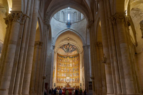 Інтер Старого Гарного Собору Міста Саламанка Іспанія — стокове фото