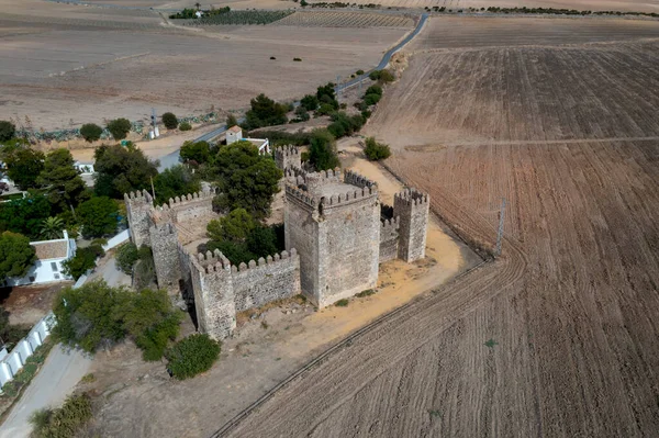 Aerial View Castle Las Aguzaderas Municipality Coronil Spain — Stock Photo, Image