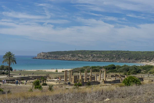 Baelo Claudia 'nın antik Roma villasının kalıntıları. Endülüs' ün doğal parkında.