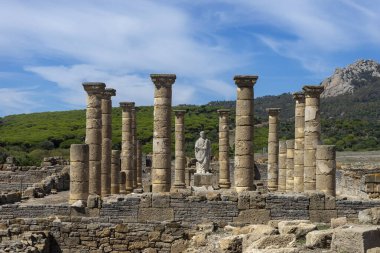 Baelo Claudia 'nın antik Roma villasının kalıntıları. Endülüs' ün doğal parkında.