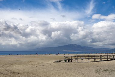 Endülüs 'ün Tarifa plajındaki güzel doğal manzara