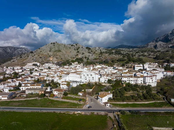 Spanya Nın Cadiz Iline Bağlı Beyaz Köylerin Yoldaşlığına Bağlı Benaocaz — Stok fotoğraf