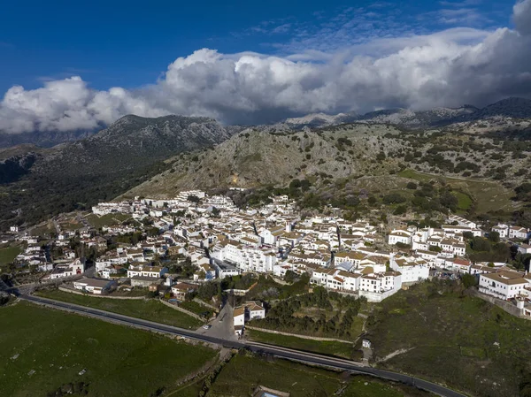 Spanya Nın Cadiz Iline Bağlı Beyaz Köylerin Yoldaşlığına Bağlı Benaocaz — Stok fotoğraf