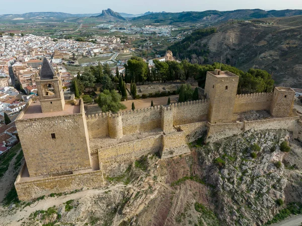 Ősi Fellegvár Muzulmán Korból Antequera Városában Malagában — Stock Fotó