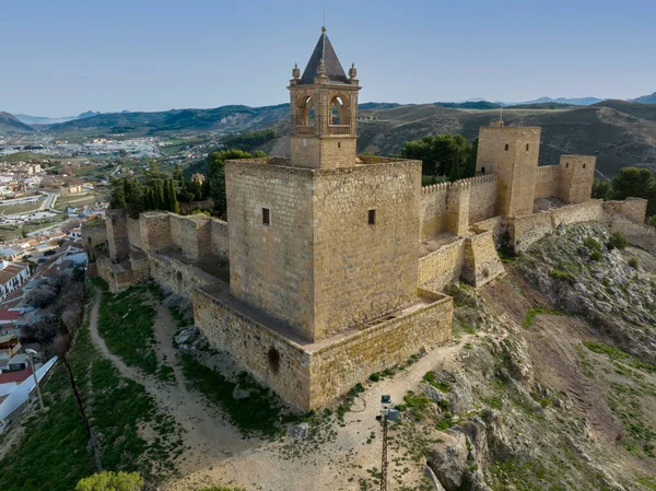 Ancienne Citadelle Période Musulmane Dans Ville Antequera Malaga — Photo