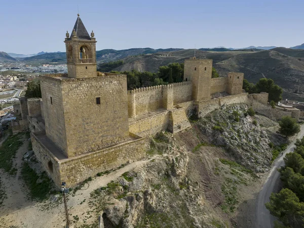 Ancienne Citadelle Période Musulmane Dans Ville Antequera Malaga — Photo