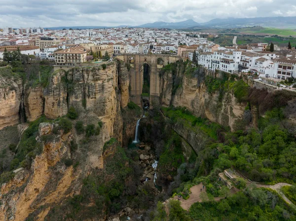 Vista Aérea Monumental Ciudad Ronda Provincia Málaga España — Foto de Stock