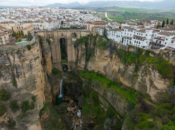 Vista Aérea Monumental Ciudad Ronda Provincia Málaga España — Foto de Stock