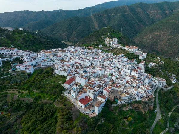 Spanya Nın Malaga Eyaletindeki Istan Belediyesinin Hava Manzarası — Stok fotoğraf