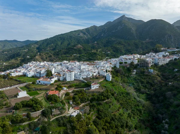 Spanya Nın Malaga Eyaletindeki Istan Belediyesinin Hava Manzarası — Stok fotoğraf