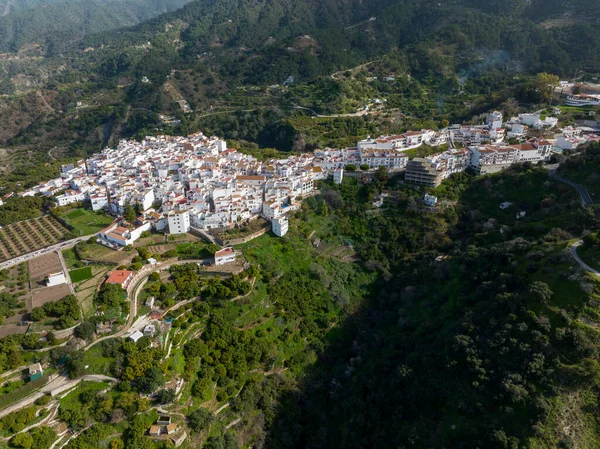 Spanya Nın Malaga Eyaletindeki Istan Belediyesinin Hava Manzarası — Stok fotoğraf