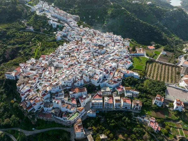 Vista Aérea Del Municipio Istan Provincia Málaga España — Foto de Stock