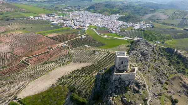 Views Beautiful Castle Hierro Municipality Pruna Seville — Stock Fotó