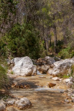 Nerja 'daki Chillar nehri boyunca yürüyüş rotası.