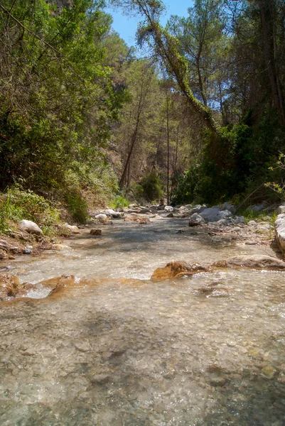 Ruta Senderismo Por Río Chillar Nerja — Foto de Stock